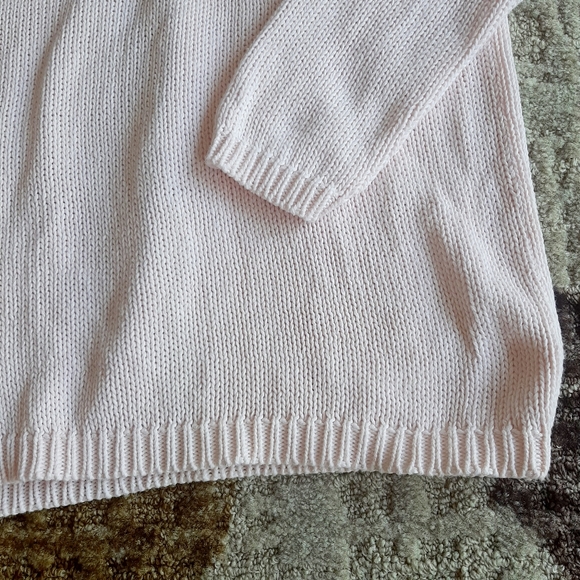 EUC FLORAL KNIT PINK SWEATER - Picture 8 of 8